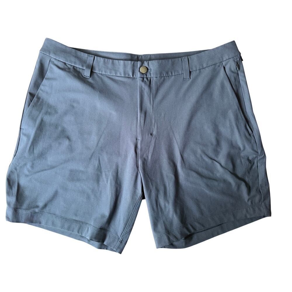 Lululemon Mens Shorts 36 Navy Blue ABC Commission 7 Inseam Golf Chino Stretch